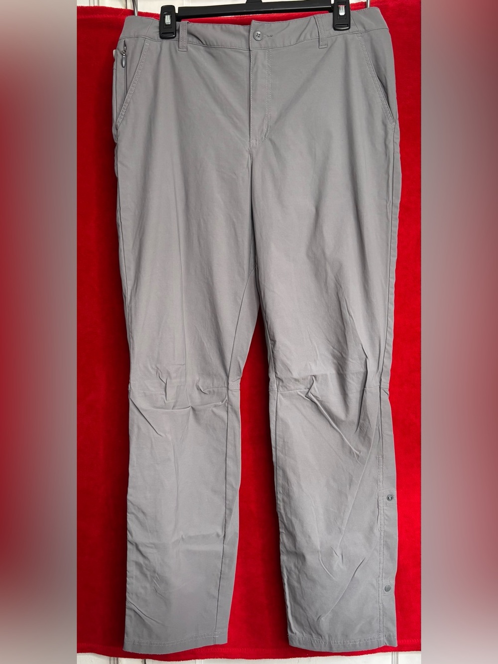 Columbia Saturday Trail Roll Up Pants Hiking Gray Convertible 12R